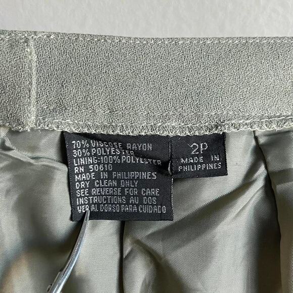 VTG 90S GREY-GREEN MINI SKIRT - Picture 2 of 6